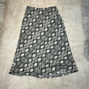 Snake skin print skirt